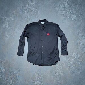 Commes Des Garcons Black Dress Shirt L